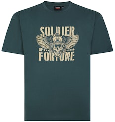 Espionage Signature Soldier Print T-Shirt Dark Green